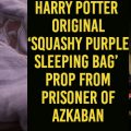 Harry Potter original Squashy Purple Sleeping bag prop from Prisoner of Azkaban